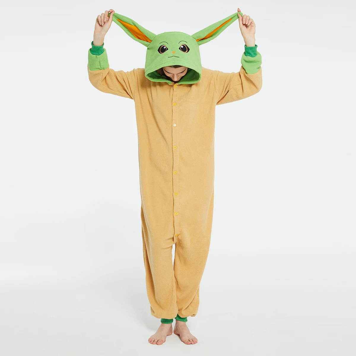 Baby Clothing - Yetişkinler Yoda Bebek Grogu Onesies Cadılar