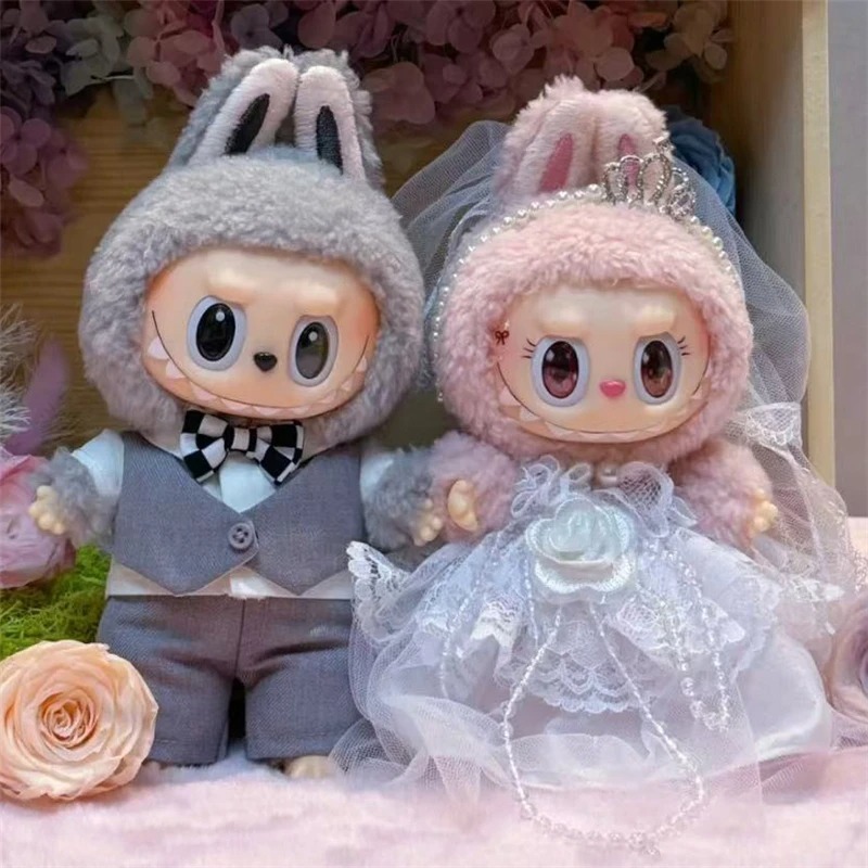 Baby Clothing - 15 17cm Labubu Bebek Düğün Aşk