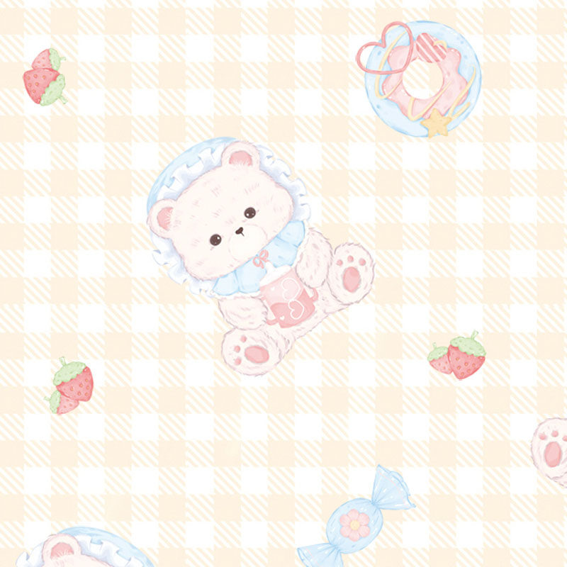 Baby Clothing - sarı “Bebek Ayı” Dağınık Desenli Lolita