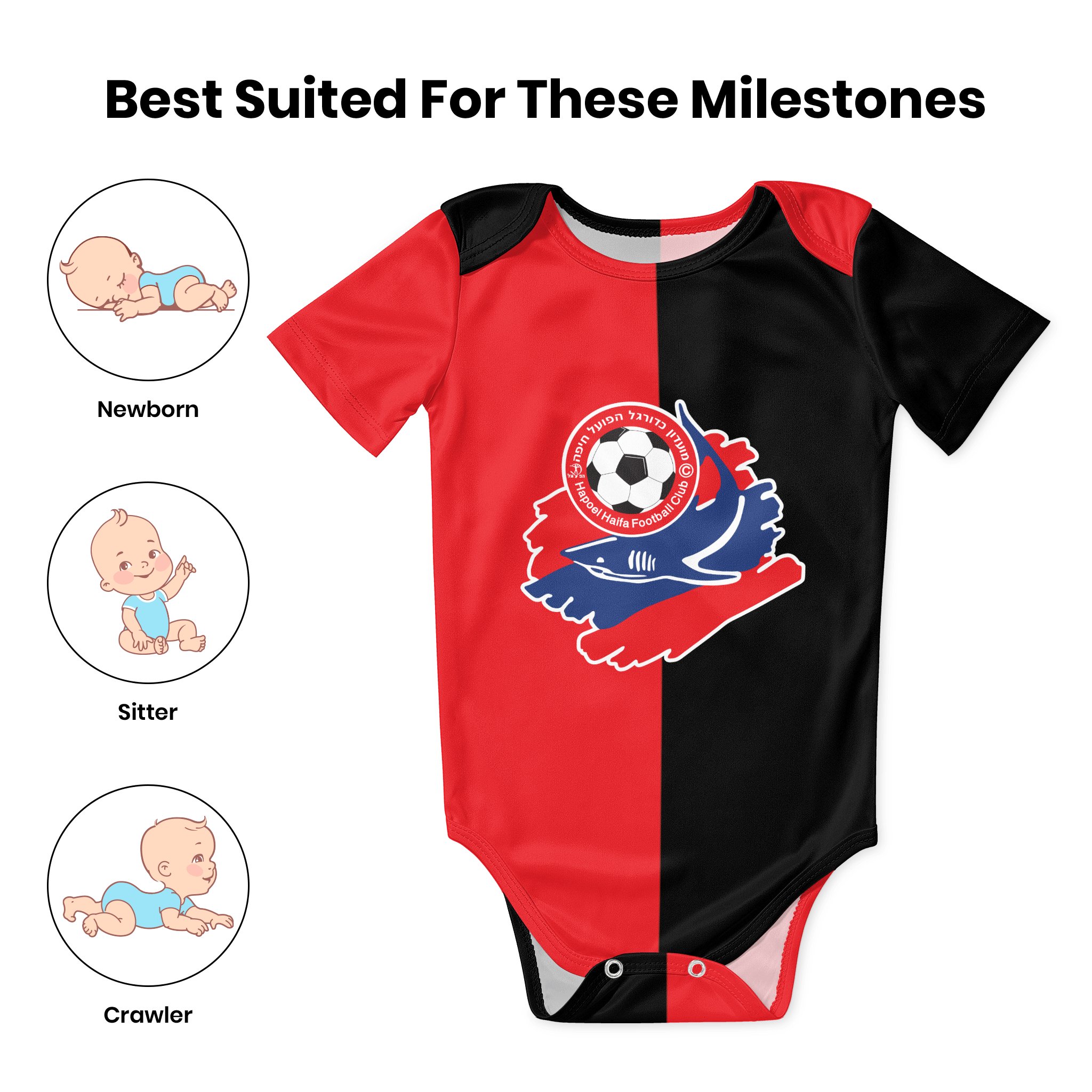 Hapoel Haifa bebek Bodysuit Un - Baby Clothing Products incelemesi ve fiyatı